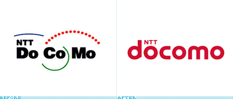 Docomo Logo, Before and After