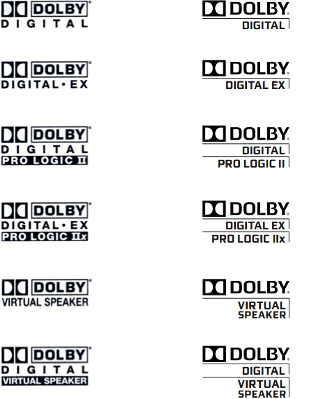 Dolby Logo, Before and After. The other consideration for this logo is its 