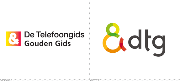 De Telefoongids BV Logo, Before and After