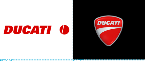 Ducati Logo, Before and After