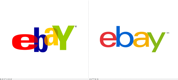 eBay Logo, Before and After
