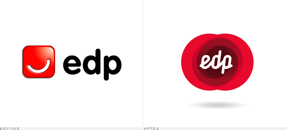 EDP Logo, Before and After