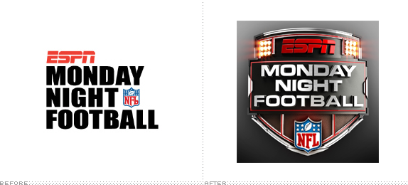 ESPN Monday Night Football Logo, Before and After