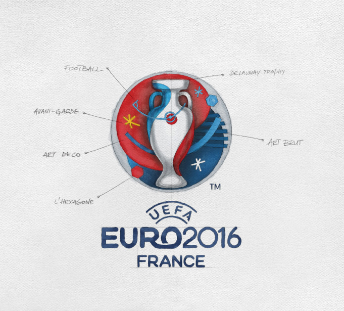 New Logo and Identity for UEFA EURO 2016 by Brandia Central