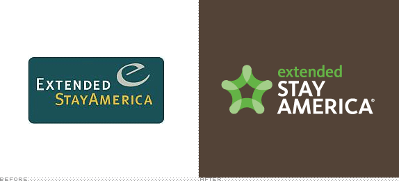 Extended Stay America Logo, Before and After
