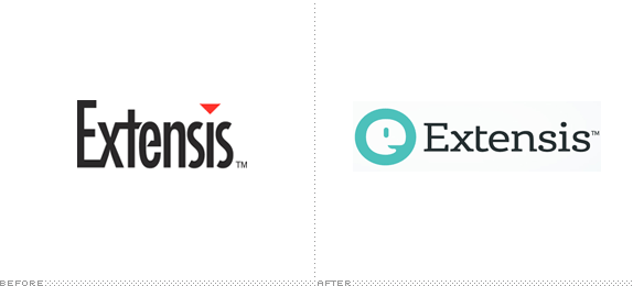 Extensis Logo, Before and After