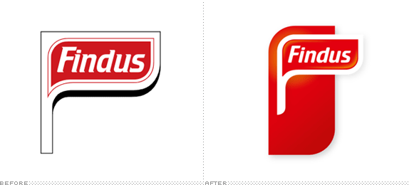 Findus Logo, Before and After