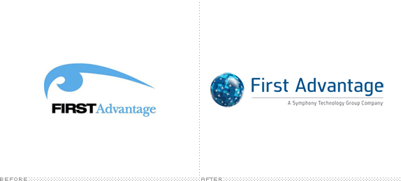 First Advantage Logo, Before and After
