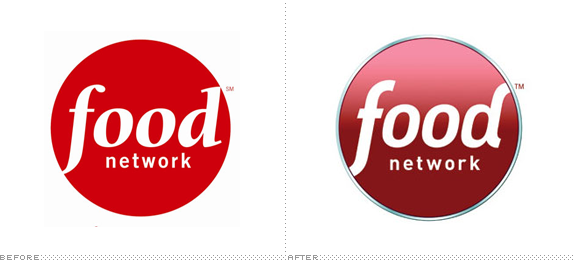 Food Network Logo, Before and After