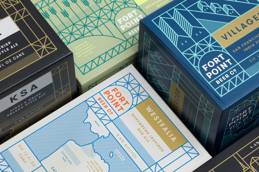 New Logo, Identity, and Packaging for Fort Point Beer by Manual