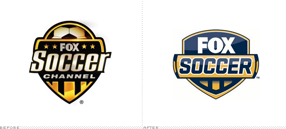 Fox Soccer Logo, Before and After