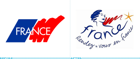 France Logo, Before and After