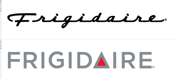 Frigidaire Logo, Before and After