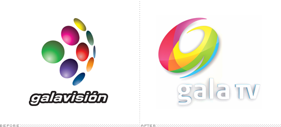 Gala TV Logo, Before and After