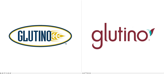 Glutino Logo, Before and After