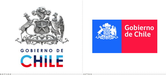 Government of Chile Logo, Before and After