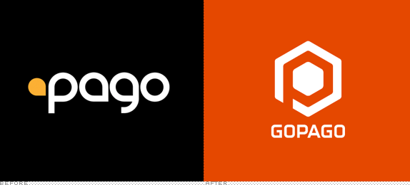 GoPago Logo, Before and After