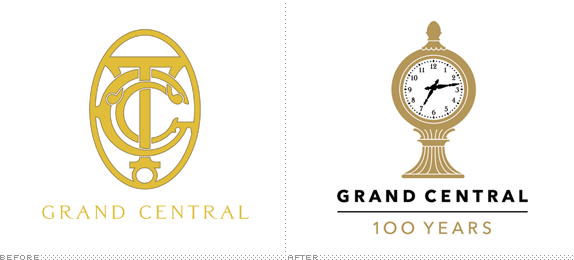 Grand Central Terminal Logo, Before and After