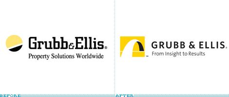 Grub & Ellis Logo, Before and After