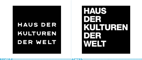Haus der Kulturen der Welt Logo, Before and After