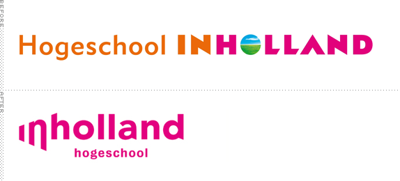 Hogeschool Inholland Logo, Before and After