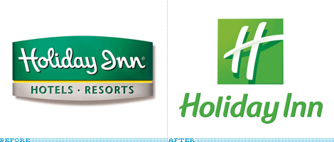 Holiday Inn Logo, Before and After