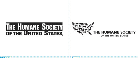 The Humane Society of the United States Logo, Before and After