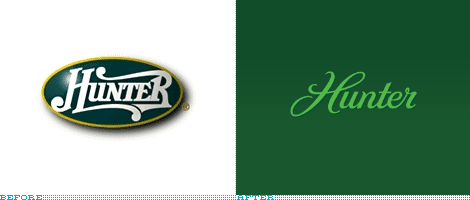 Hunter Logo, Before and After