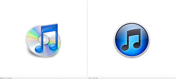 iTunes Icon, Before and After