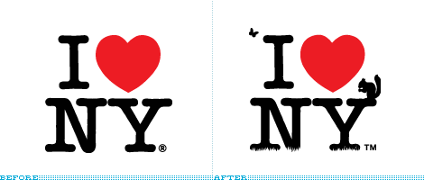 I Heart New York Logo, Before and After