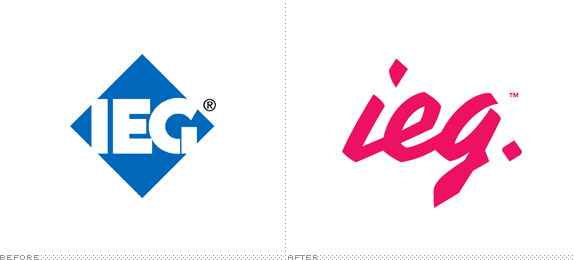 IEG Logo, Before and After