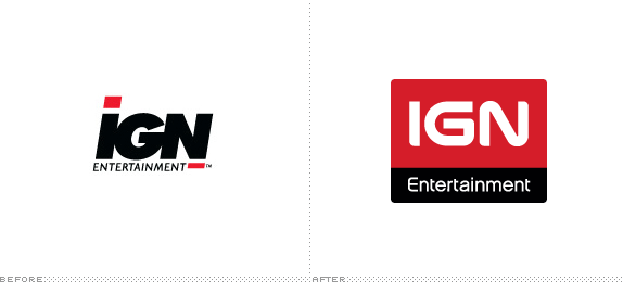 IGN Entertainment Logo, Before and After