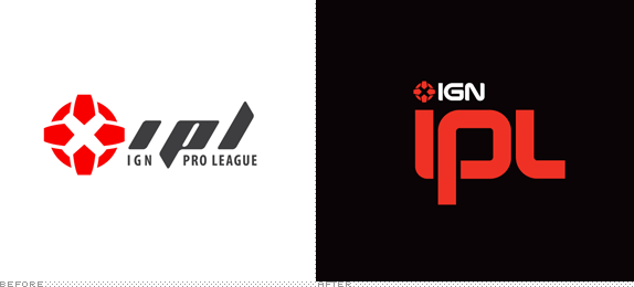 IGN IPL Logo, Before and After