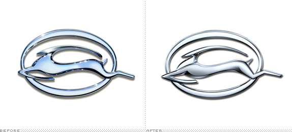 Chevy Impala Logo, Before and After