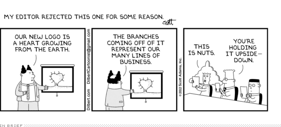 Dilbert on Logos (and Nuts)