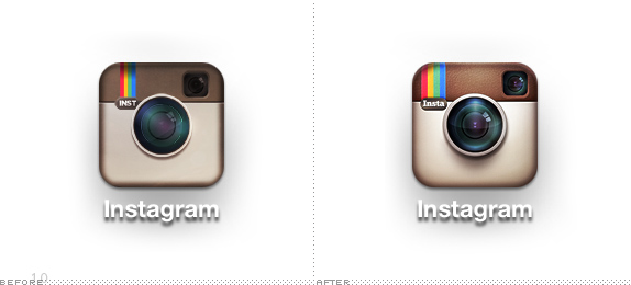 Instagram Icon, Before and After