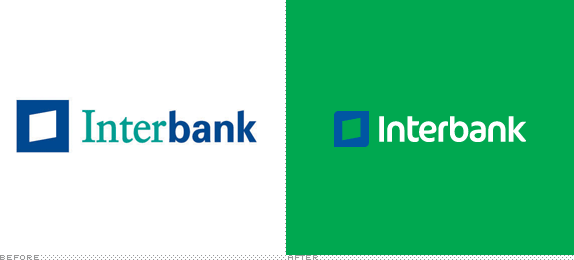 Interbank Logo, Before and After