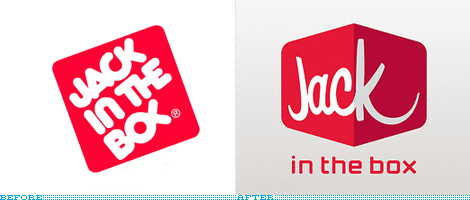 Jack in the Box Logo, Before and After