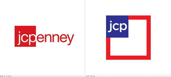 jcepenney Logo, Before and After