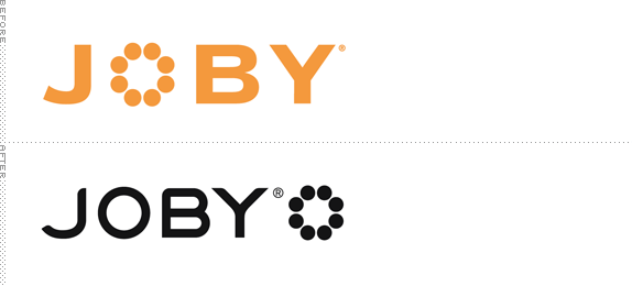 Joby Logo, Before and After