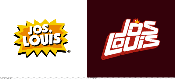 Jos Louis Logo, Before and After