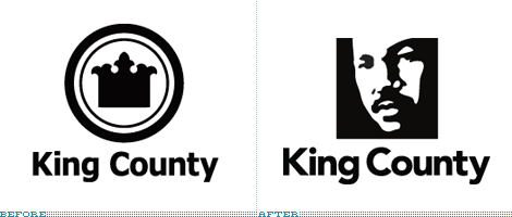 King County Logo, Before and After