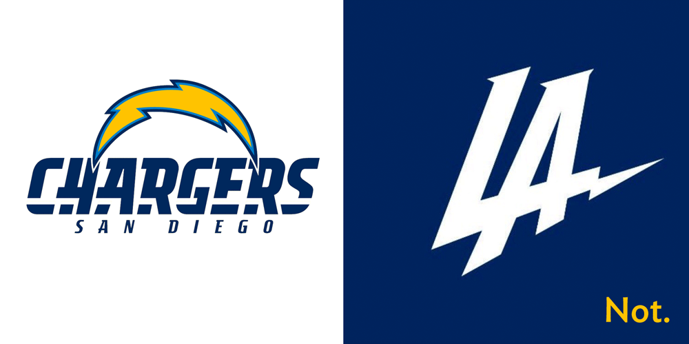 LA Chargers not-New Logo