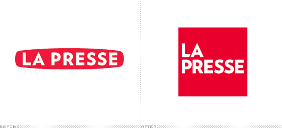 La Presse Logo, Before and After