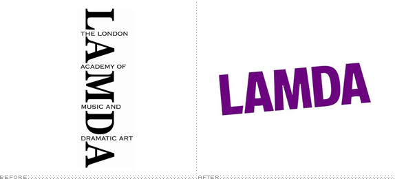 LAMDA Logo, Before and After