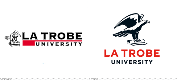 La Trobe University Logo, Before and After