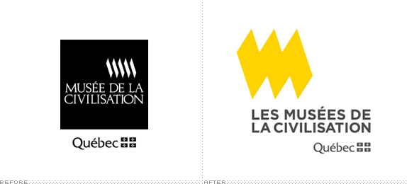 Musée de la civilisation Logo, Before and After