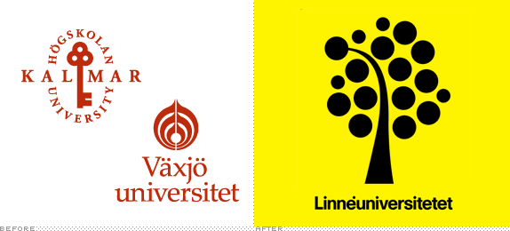 Linnaeus University Logo, Before and After