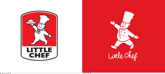 Little Chef Logo, Before and After