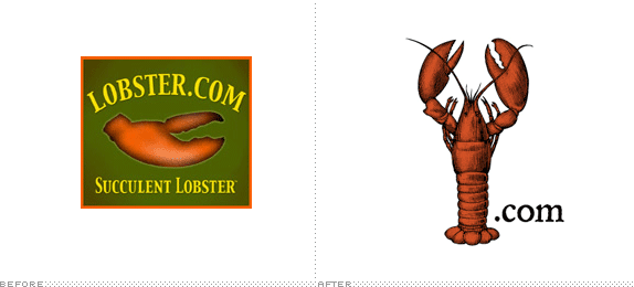 Lobster.com Logo, Before and After
